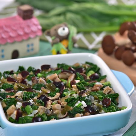 4012 菠菜柳松菇蔬食軟飯(主食任選)