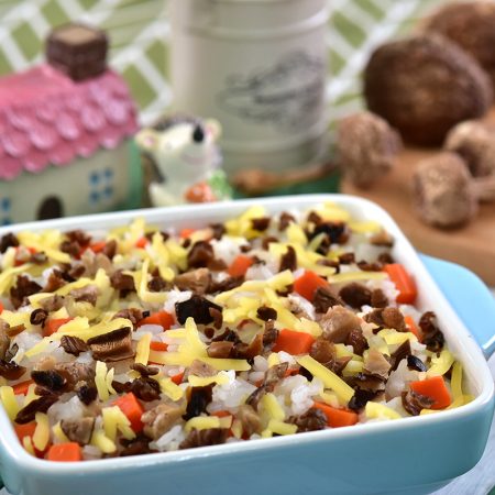 5025 起司奶香野菇蔬食炊飯(奶蛋素/主食任選)