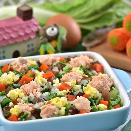 5033 小白菜滑蛋木耳海陸炊飯(主食任選)