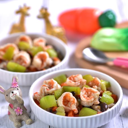 6011 鮮蝦絲瓜菇菇燴料包(兩餐份)